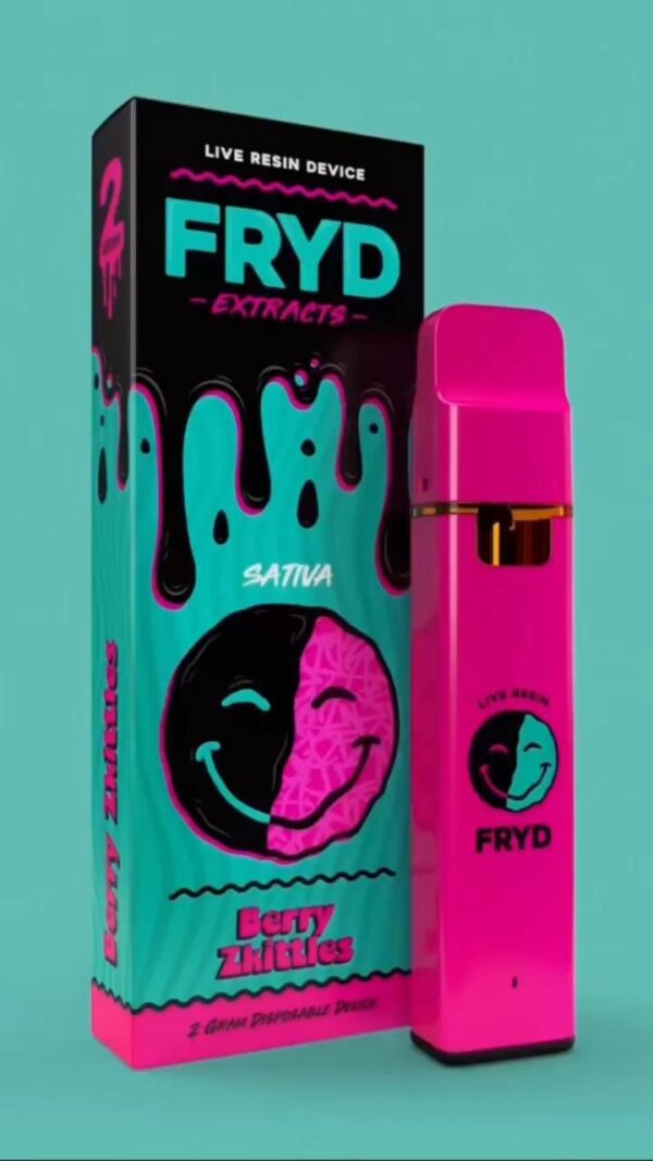 Berry Zkittles Fryd Cart featuring bold packaging and flavorful vape oil