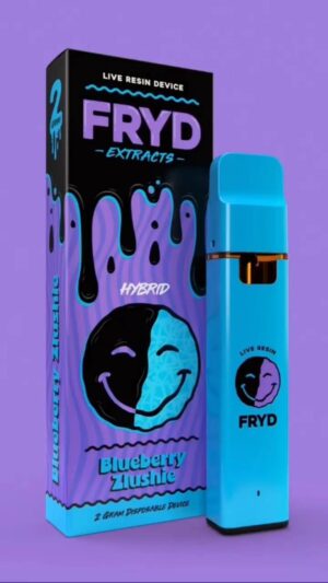 Blueberry Zlushie Fryd Cart with frosty blue visuals and flavorful oil
