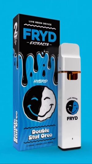 Double Stuf Oreo Fryd Cart resembling cookie-inspired packaging and a sleek vape design
