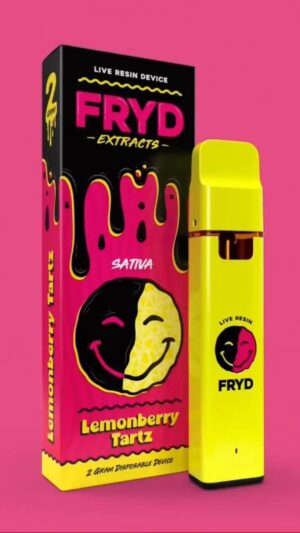 Lemonberry Tartz Fryd Cart with tart fruit graphics and branding