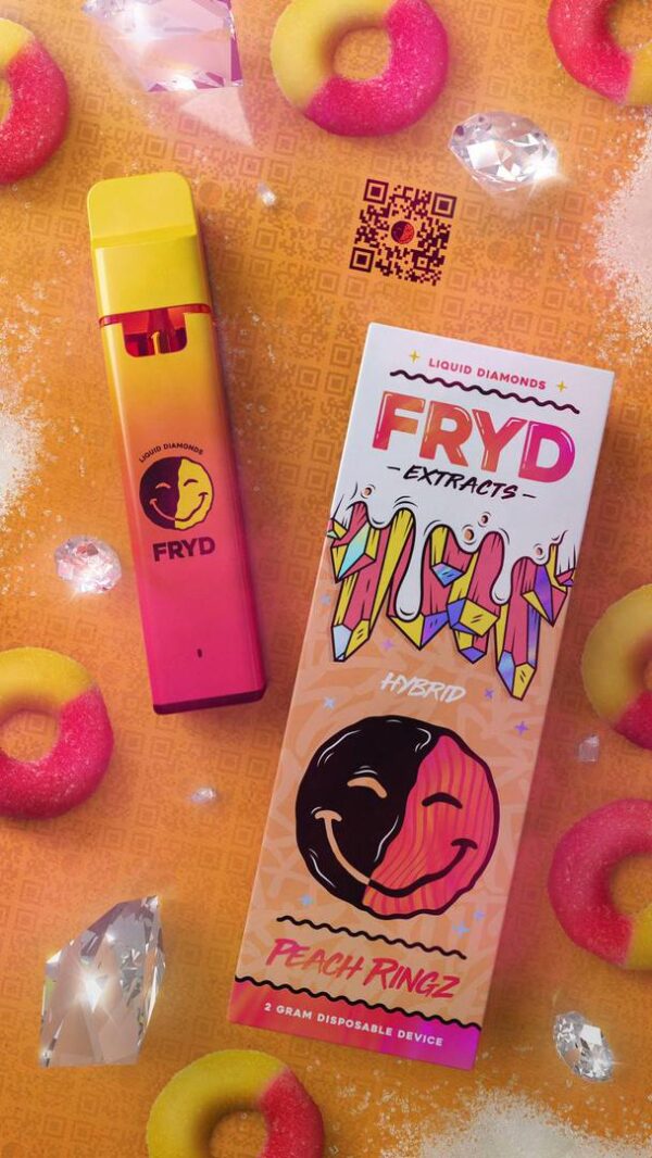 Peach Rings Fryd Cart with candy-themed packaging
