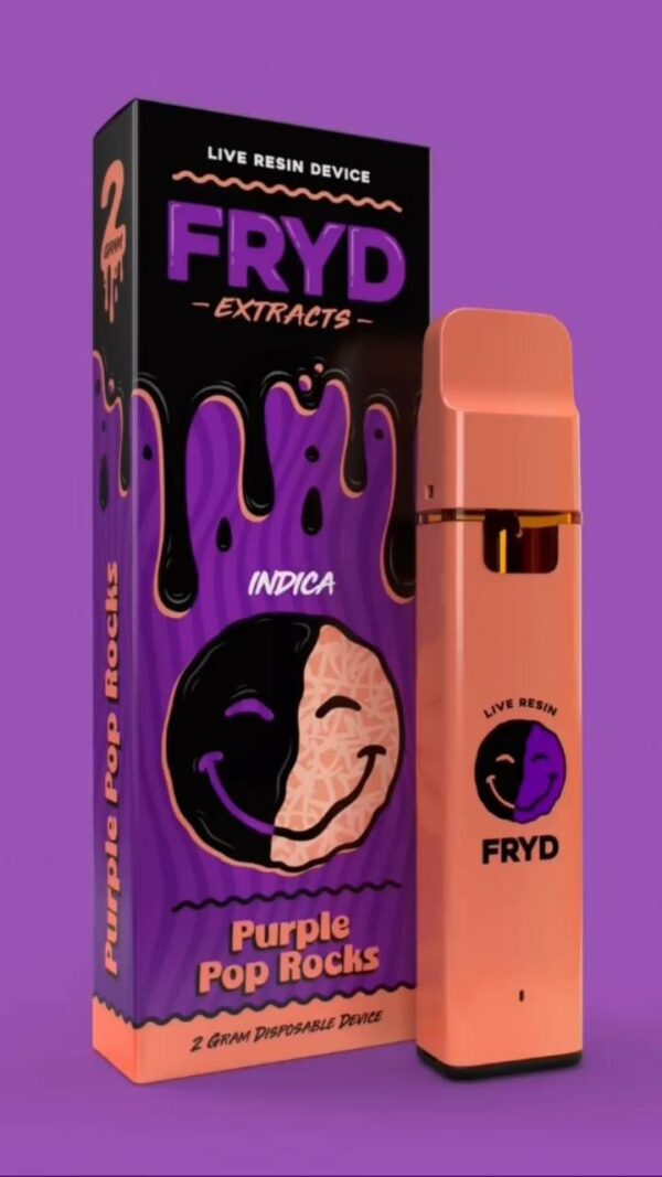 Purple Pop Rocks Fryd Cart with sparkling candy visuals