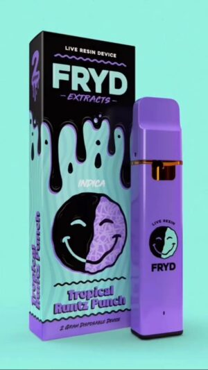 Tropical Runtz Punch Fryd Cart with colorful fruit-themed packaging